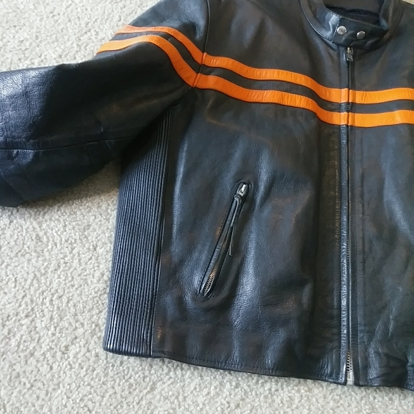 UGC HOT LEATHERS 3M MOTORCYCLE JACKET ZIPOFF VEST - Picture 10 of 16